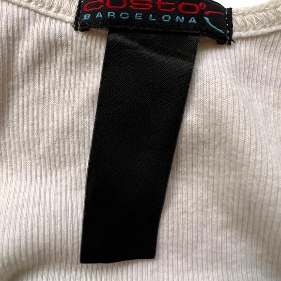 Custo Barcelona Women’s Floral Mixed Print Tank Top Boho Sheer Overlay Size M - Picture 6 of 6